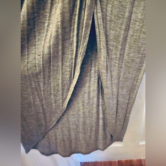 Rolla coster grey dress deep v-neck and draped front skirt L - Picture 6 of 7